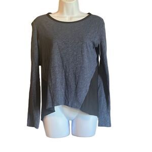 Converse One Star Black Blue Colorblock Long Sleeve Top Small Skate Grunge Emo